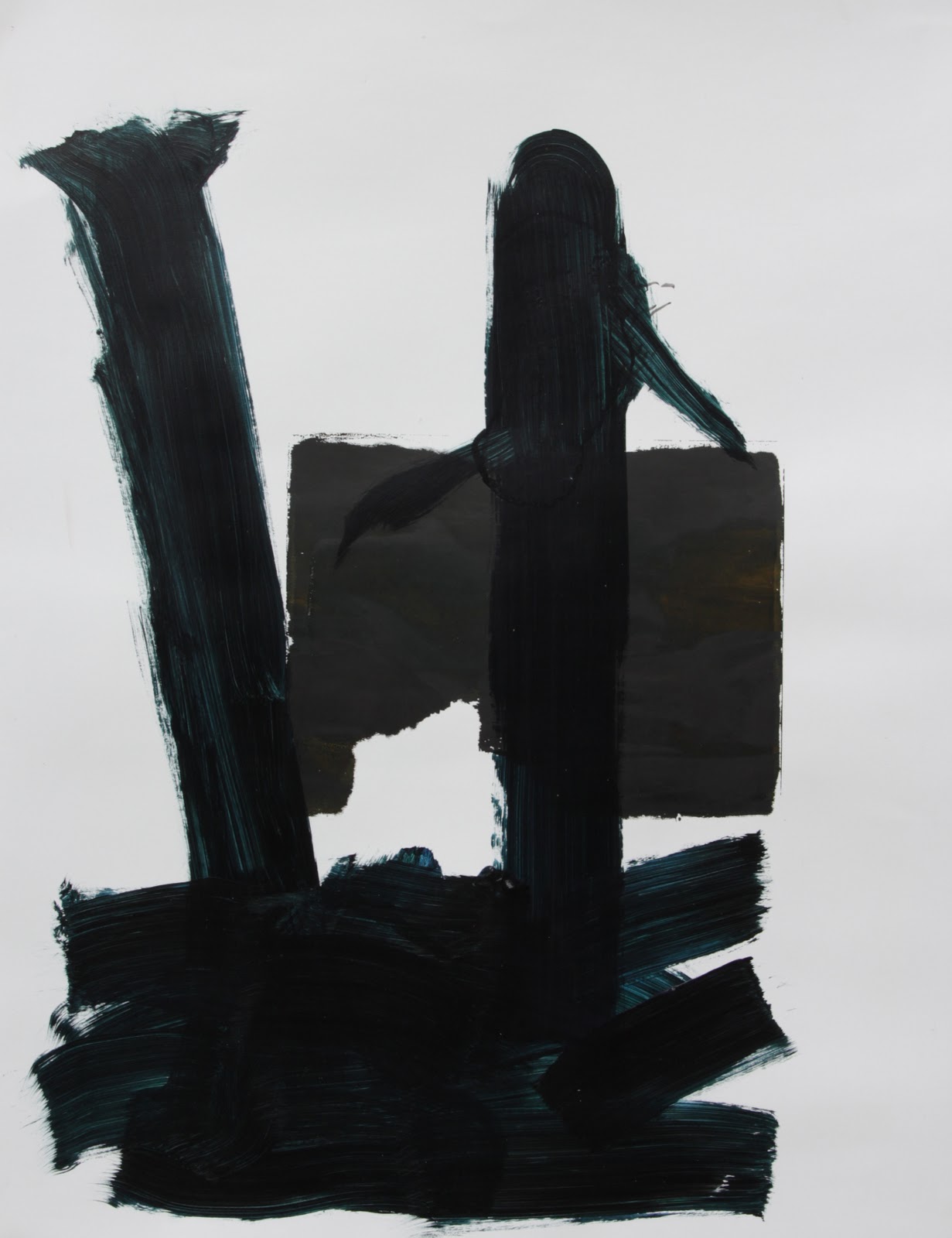 Emma Smith, "Blue Figure with Tree" (2009).