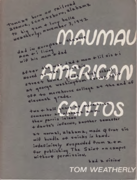 front cover of 'Maumau American Cantos'