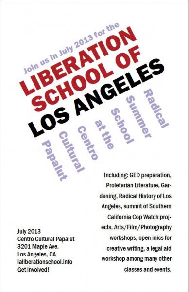 LA Liberation School Poster