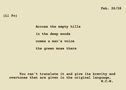 poem by william carlos williams analysis