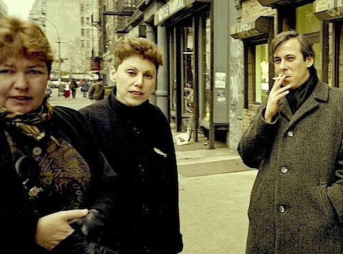Poet Elaine Equi and her friend poet David Trinidad, with my wife Lyn at left, in New York City, back in 1992. Poet Elaine Equi and her friend poet David Trinidad, with my wife Lyn at