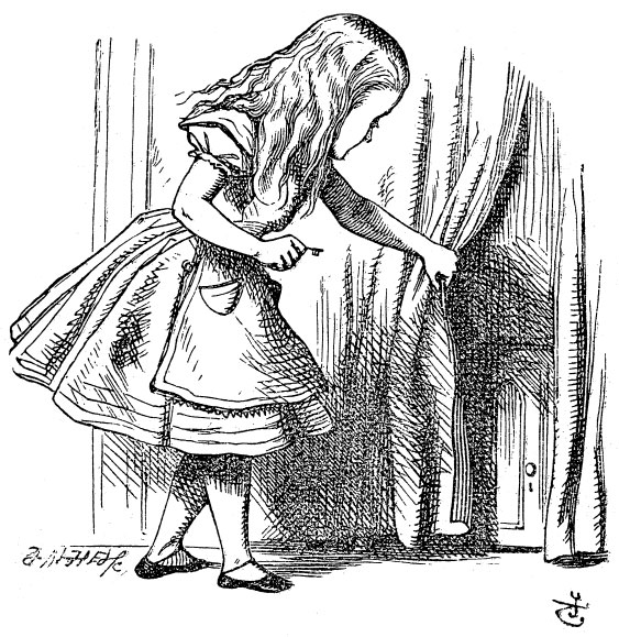 Alice, illustration by John Tenniel http://www.alice-in-wonderland.net/wp-content/uploads/1book2.jpg