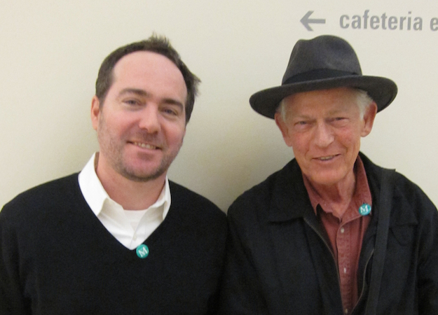 Thomas Devaney and Bill Berkson at the Metropolitan Museum of Art, New York, January 2012.