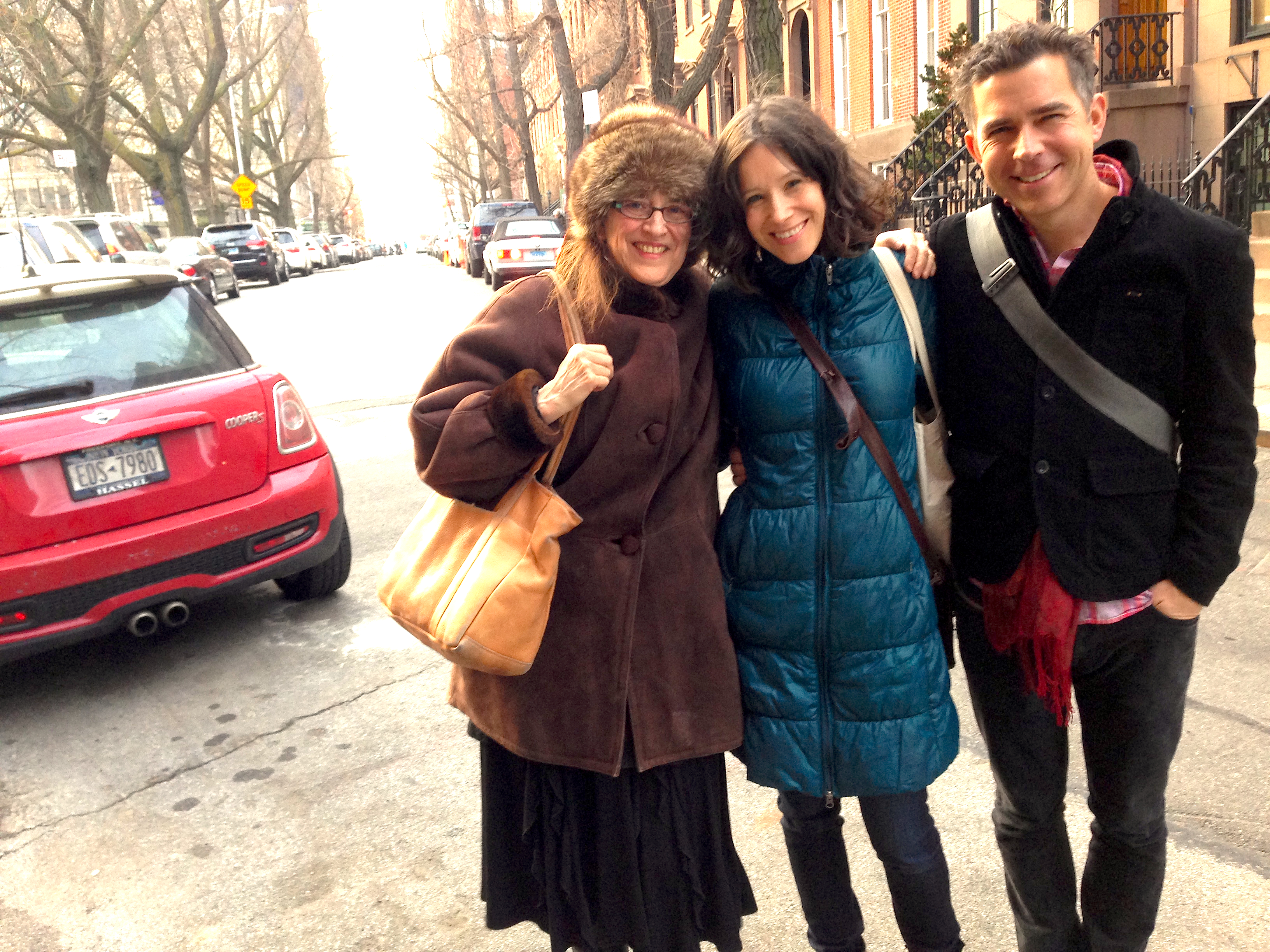 Left to right: Maria Damon, Cathy Wagner, and Kaplan Harris.