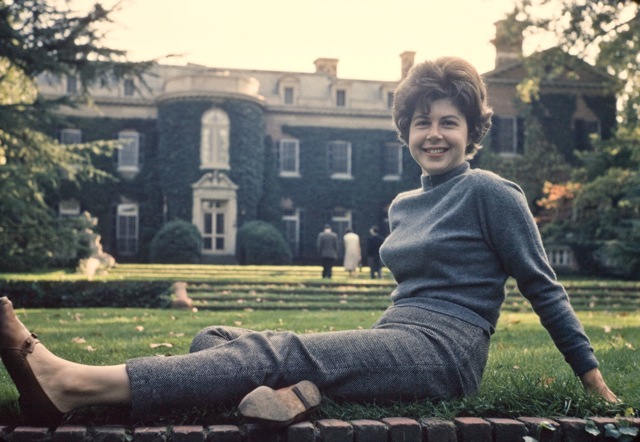 Marjorie Perloff at Dumbarton Oaks, 1957. Image courtesy of Marjorie Perloff.