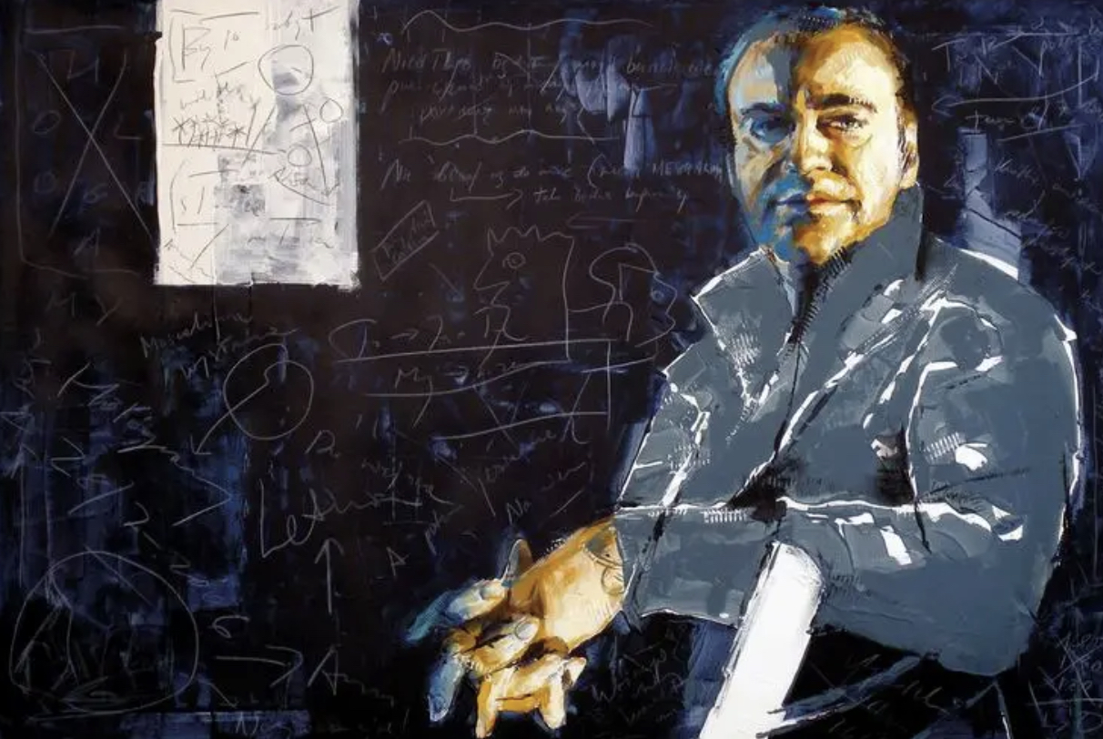Painting of Grzegorz Wróblewski by Janusz Tyrpak.