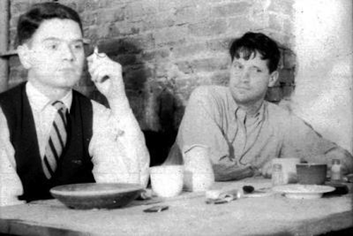 James Schuyler (left) and Fairfield Porter (right). Photo by John Button.