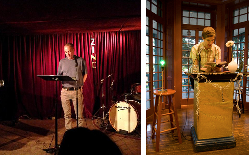 Craig Dworkin (left) and James LaMarre (right).