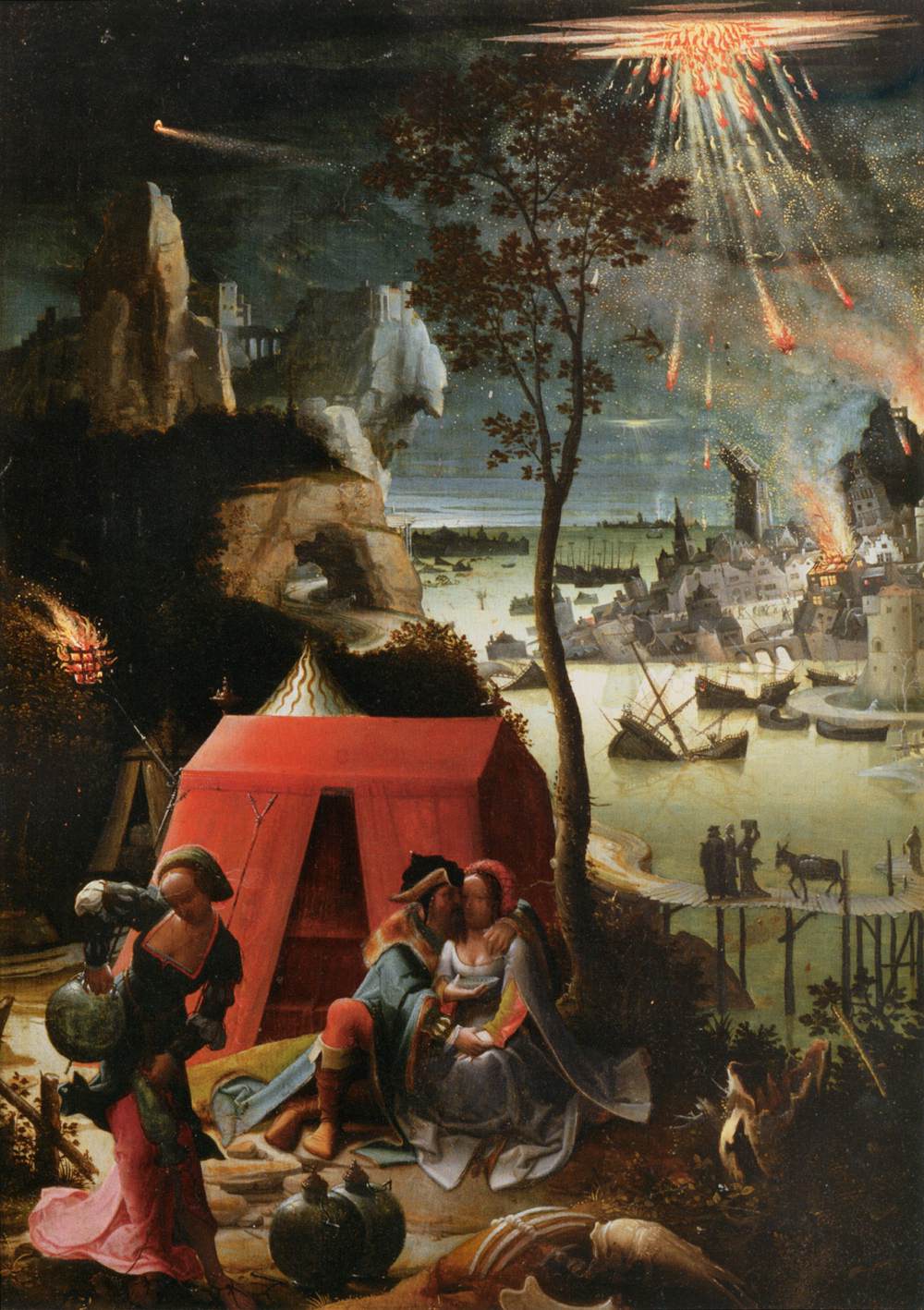 Lucas Van Leyden, "Lot and His Daughters" Lucas Van Leyden, "Lot and His Daughters"