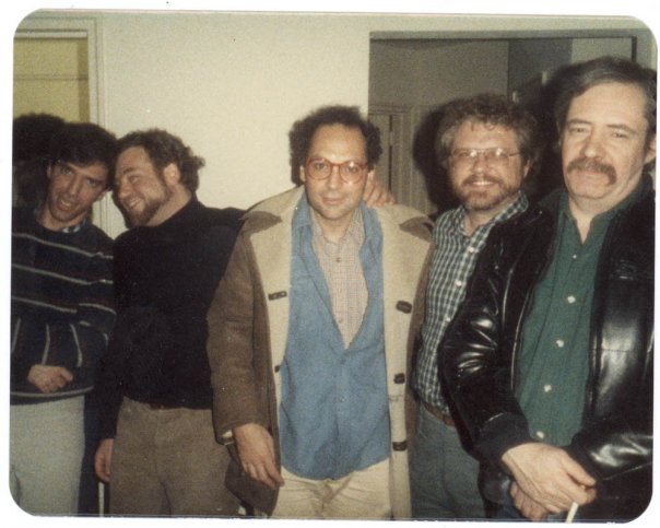 Howard Fox, Charles Bernstein, Douglas Messerli, Doug Lang (r to l)