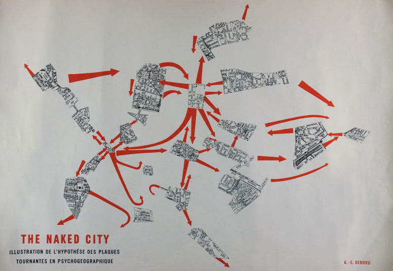 Guy Debord and Asger Jorn’s The Naked City (1957) Guy Debord and Asger Jorn’s The Naked City (1957)