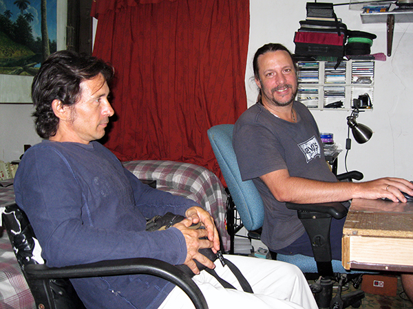 Omar Pérez and Dennis Casteleiro before recording session, 2010. K. Dykstra. Omar Pérez and Dennis Casteleiro before recording session, 2010. K. Dykstra.