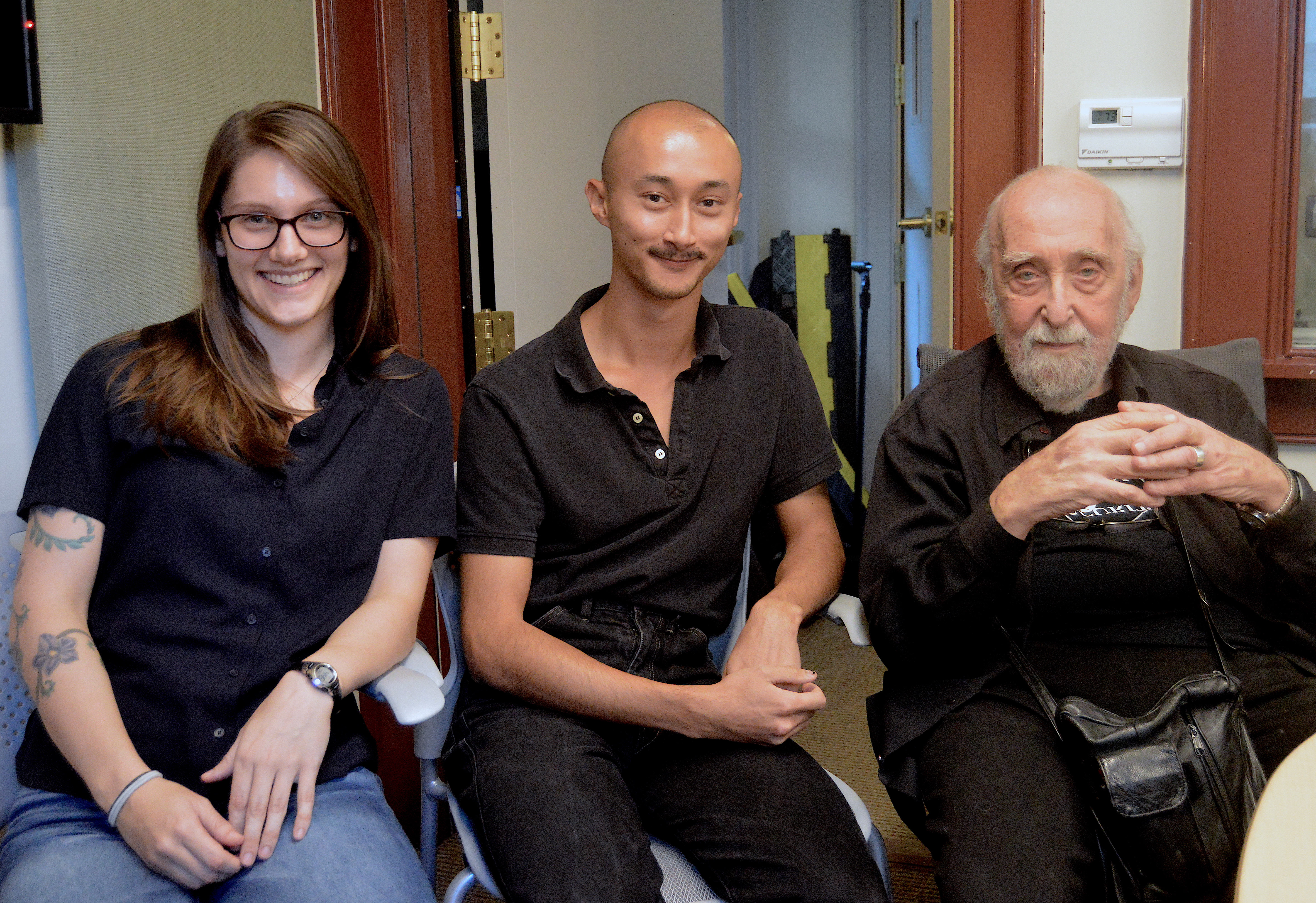 From left: Selena Dyer, Jonathan Dick, and Jerome Rothenberg.
