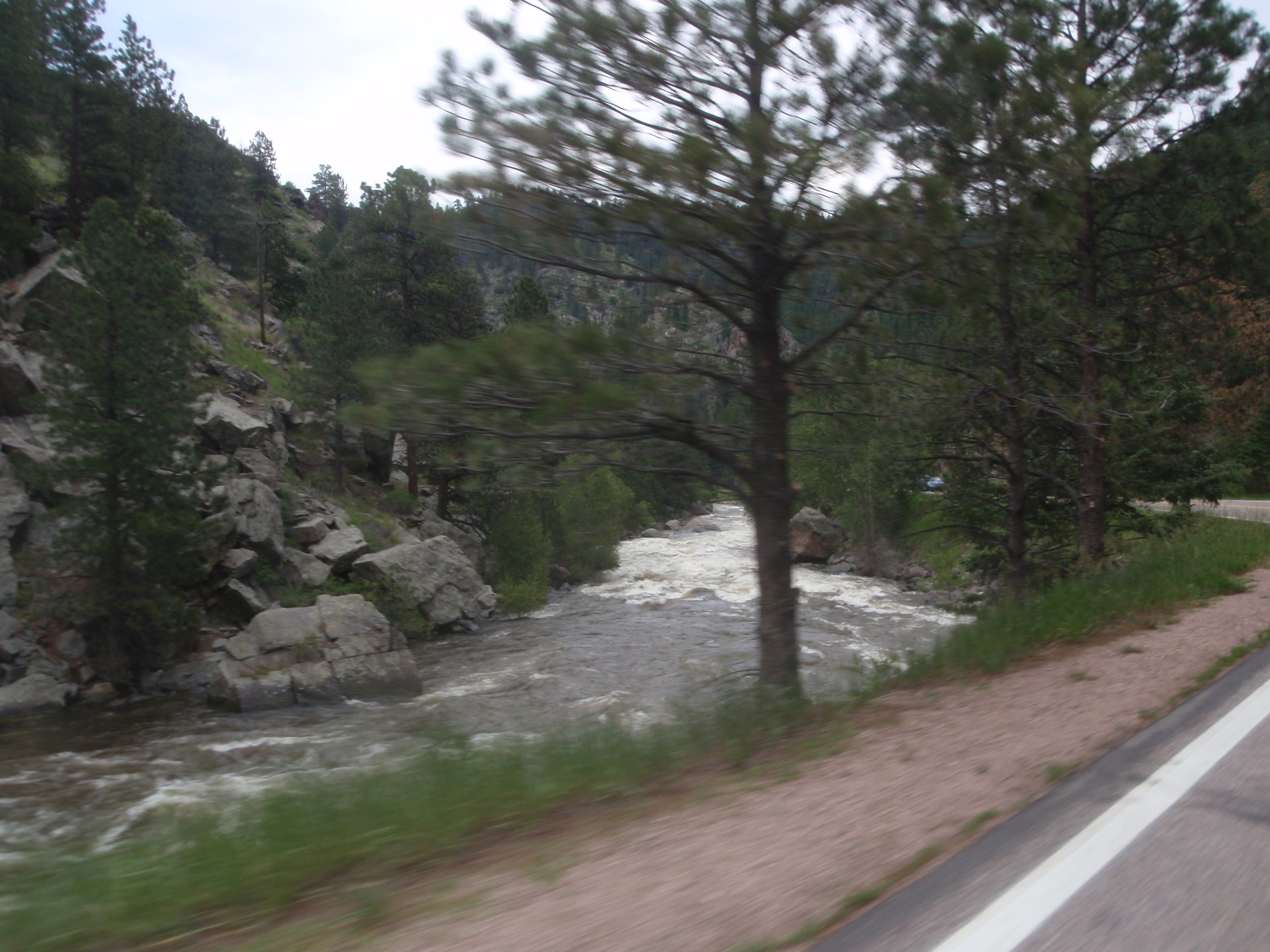 Poudre River rapids on the Poudre River