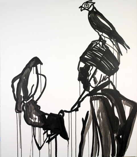 Paul Sloan, "The Falconer" (oil on canvas, 2009).