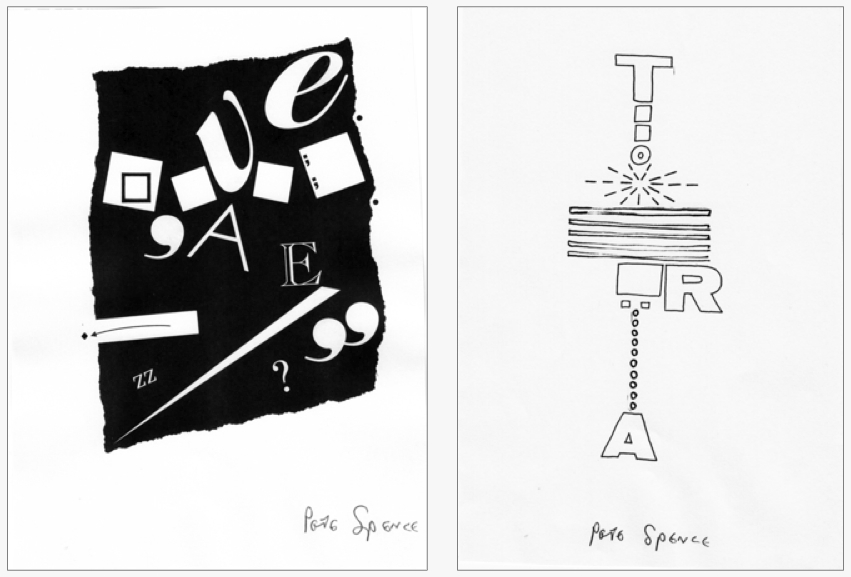 Two pieces by Pete Spence.