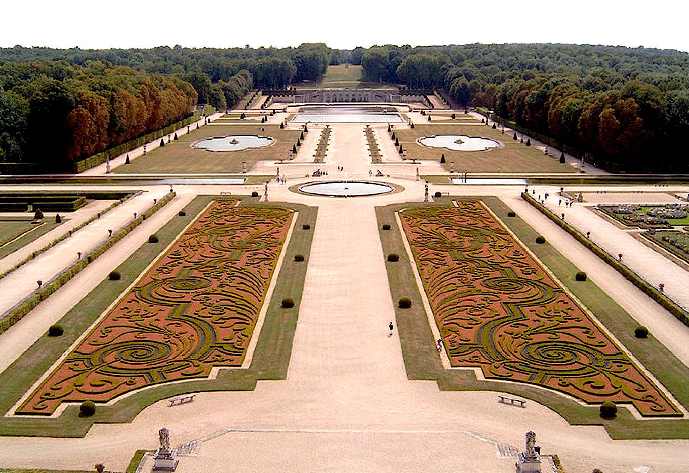 The Gardens of the Château de Vaux-le-Vicomte.