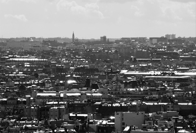 View from Montmartre hill, Paris, France. Photo by Bruno Monginoux.