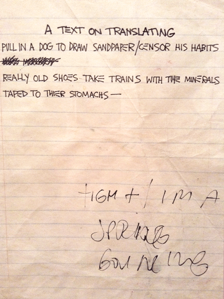 from the notebooks of Jean-Michel Basquiat