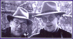 Charles Bernstein and Leevi Lehto. Photo courtesy of Kirsi Poikolainen, Manhattan, New York 1994.