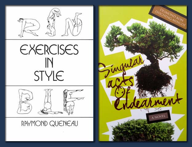 Left: 'Exercises in Style,' © 1947 by Editions Gallimard. © 1958, 1981 Barbara Wright. Cover courtesy of New Directions Publishing Corp.