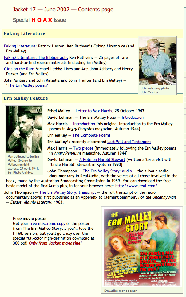 from the front page of Jacket #17 (2002)
