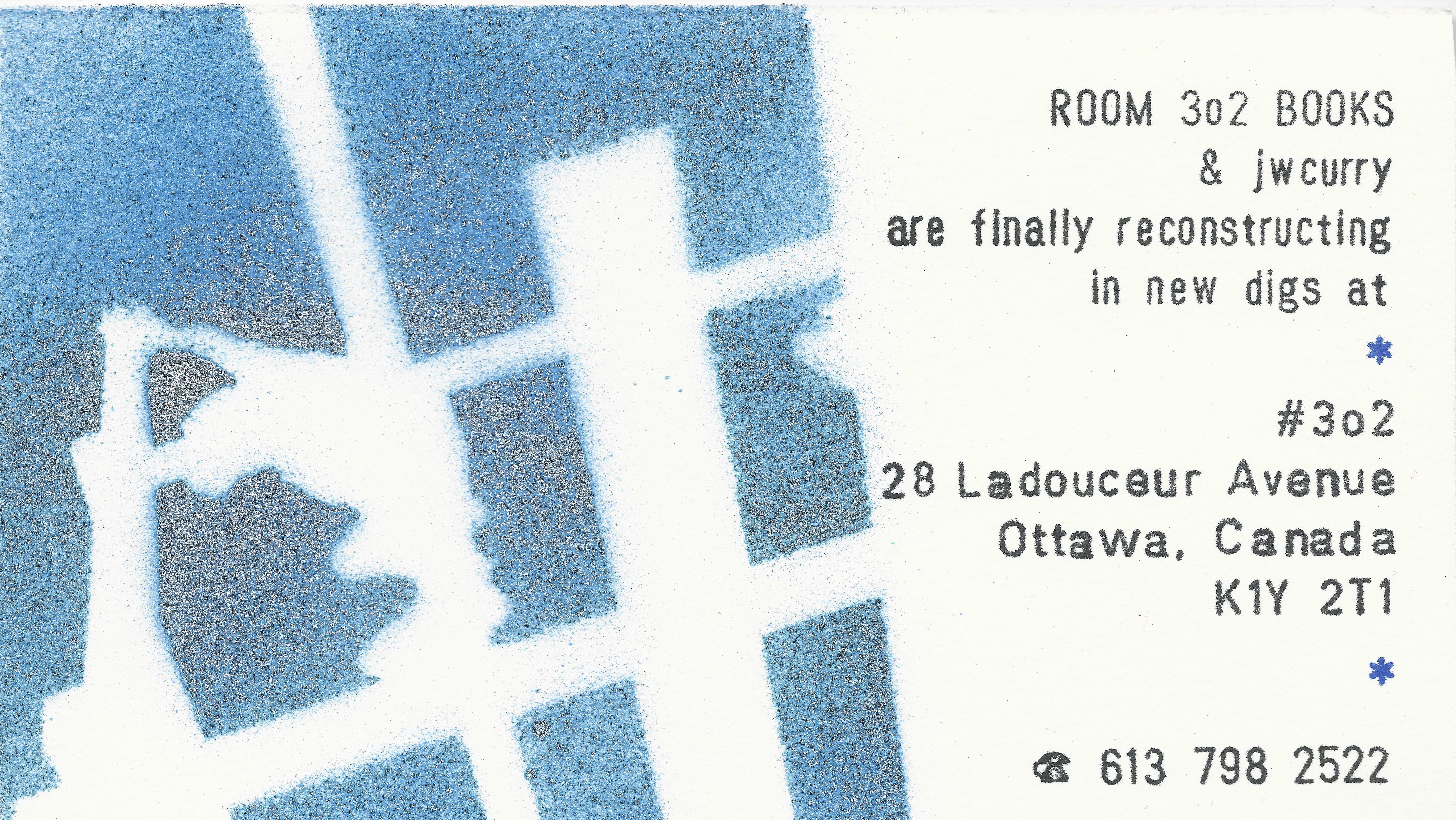 jwcurry / Room 302 Books change of address card jwcurry / Room 302 Books change of address card