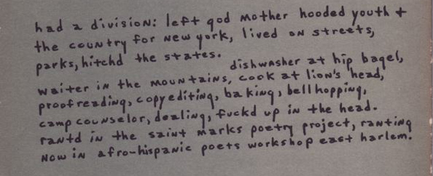 Detail from back cover of ‘Maumau American Cantos.’