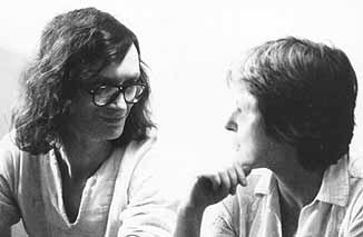 Martin Johnston and his wife Roseanne Bonney. Photo by John Tranter. Martin Johnston and his wife Roseanne Bonney. Photo by John Tranter.