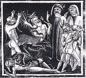 Virgil & Dante in the Hell of Thieves (medieval). Virgil & Dante in the Hell of Thieves (medieval).