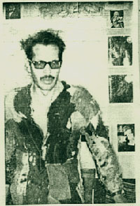 Bolivian poet Jaime Saenz (1921–1986) dressed in a beggar’s jacket. Bolivian poet Jaime Saenz (1921–1986) dressed in a beggar’s jacket.