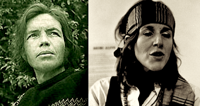 left, Tom Clark; right, Joanne Kyger