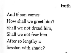 A fragment of the page, Gwendolyn Brooks' "Truth"