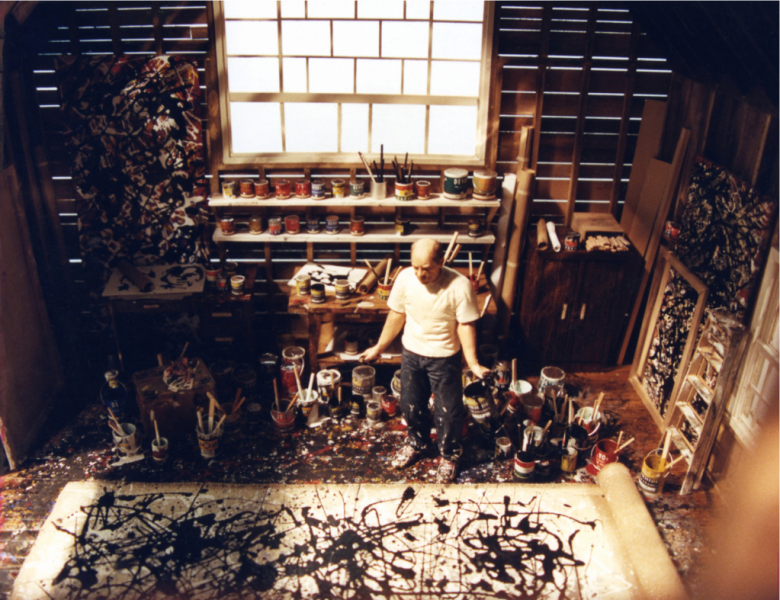 Pollock in studio